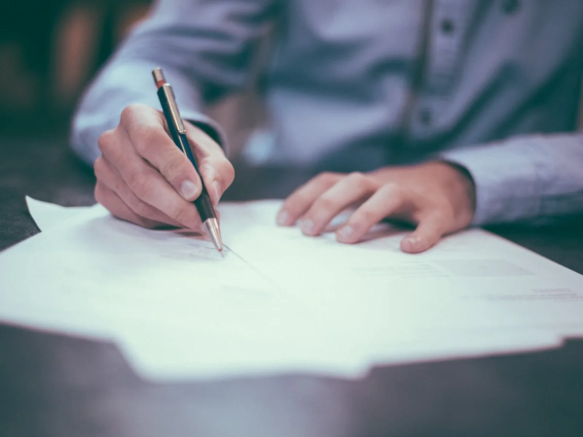 Wealth and asset planning documents on professional advisor desk